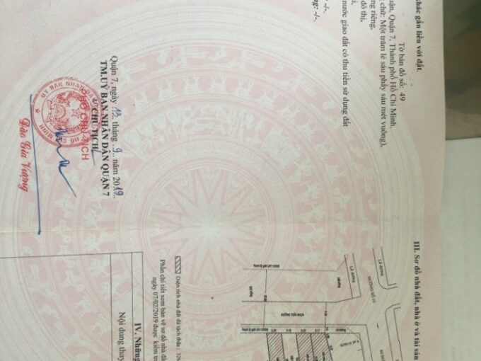 đất trống 5,2x19m đường số 7 khu lý phục guy phường bình thuận Q7+