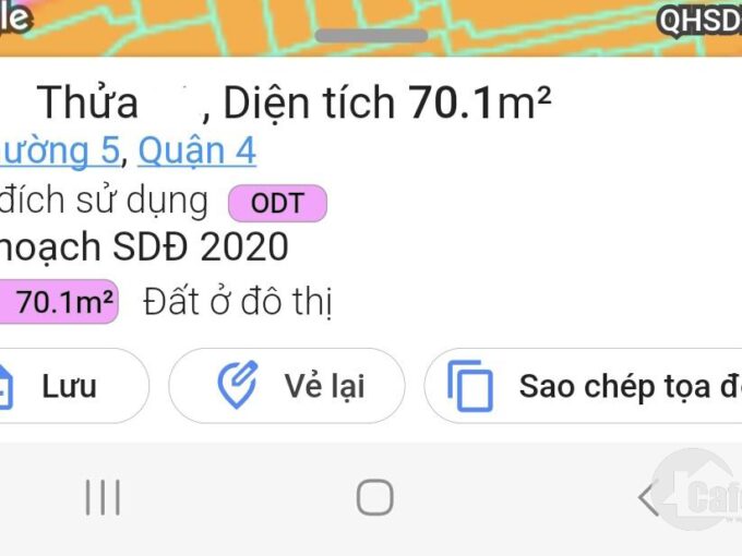 Nhà c4 70m2 (13 x 7), Bến Vân Đồn. Không quy hoạch. Chỉ 4,4 tỷ