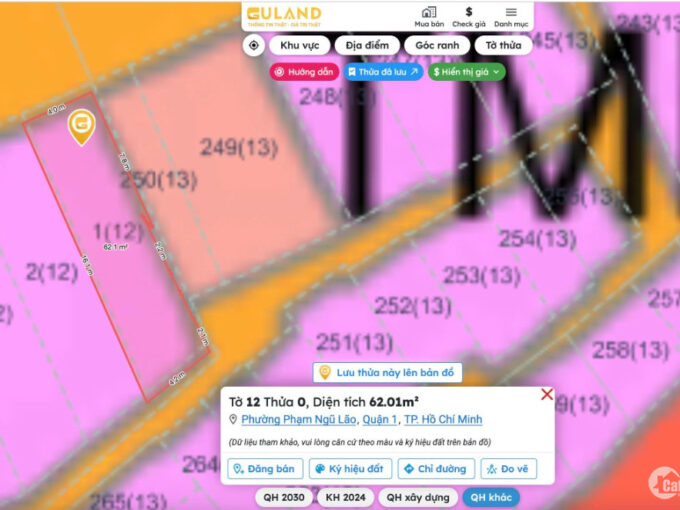 Bán nhà mặt tiền đường Bùi Viện, Quận 1