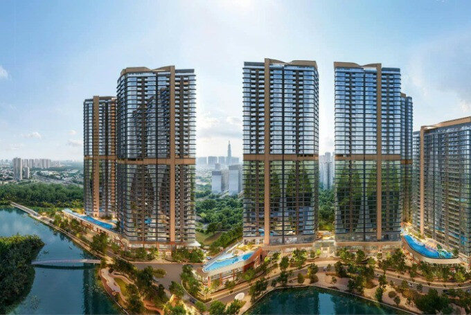 Căn hộ Eaton Park 2pn 74m2 tầng cao view sông tt giãn 30% đến 2027- miến gốc lãi